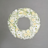 Blomster_Krans_hvit_41cm